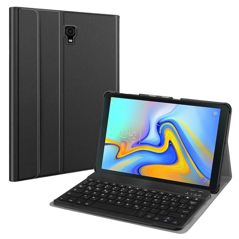 2 в 1, беспроводная итальянская/немецкая клавиатура для samsung Galaxy Tab A2 10,5 T595 T590, планшет с подсветкой, Bluetooth, Клавиатура США, чехол