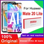 Оригинальный дисплей 6,3 ''для Huawei Mate 20 Lite, ЖК-дисплей, сенсорный экран, дигитайзер в сборе для Mate20 Lite, сменный ЖК-дисплей