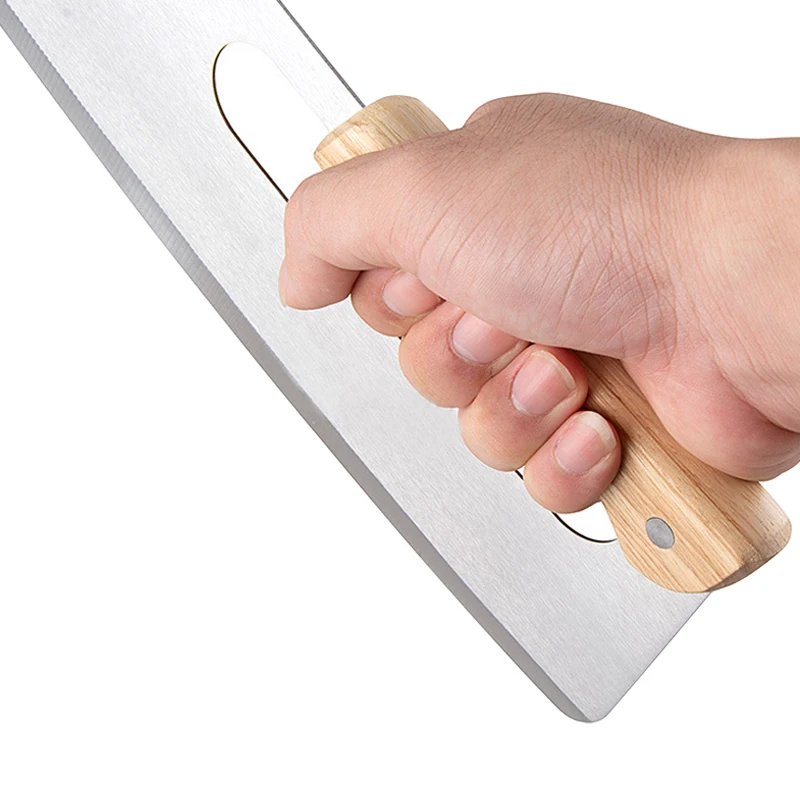 Большие коммерческие нож для пиццы рокер Ножи с крышкой деревянной ручкой кресло