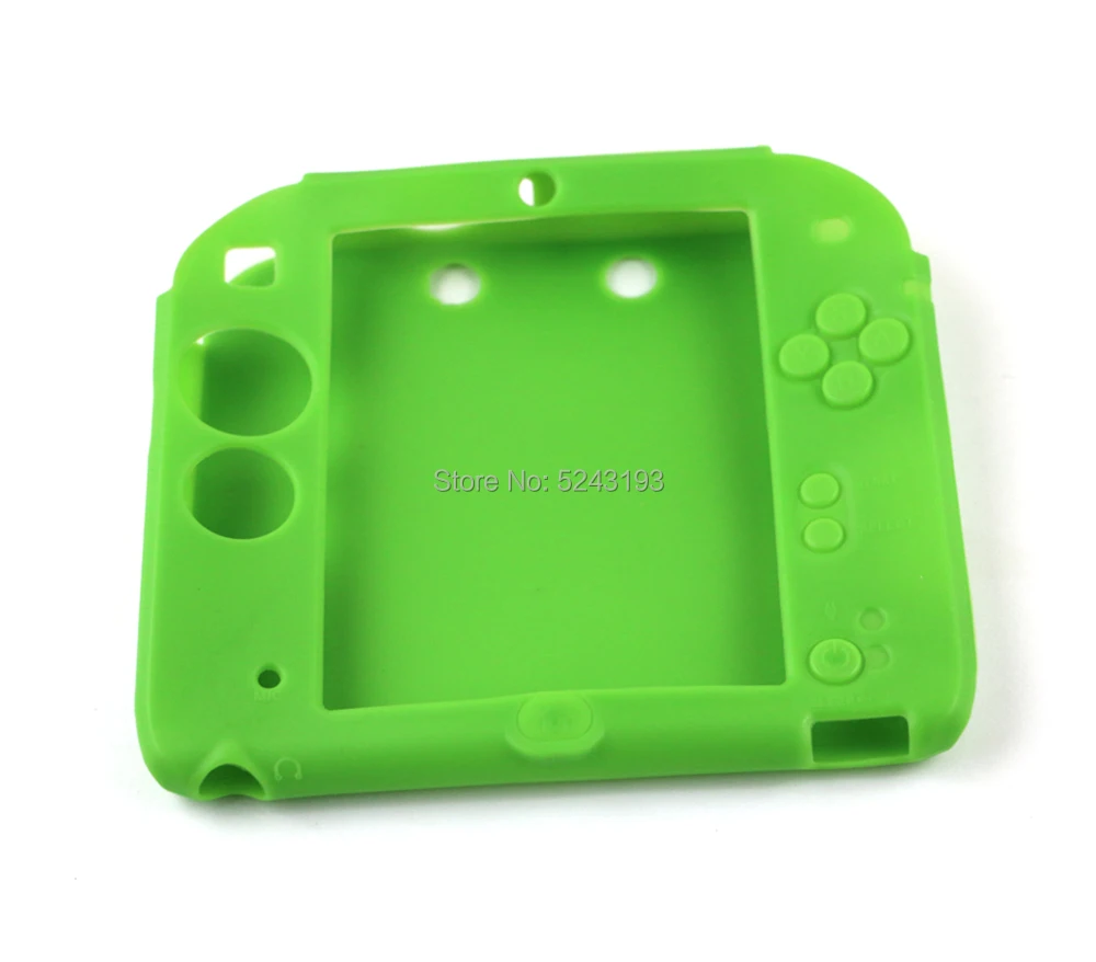 Мягкий удобный силиконовый чехол 2 шт. для 2DS 9 цветов резиновый гелевый Чехол с