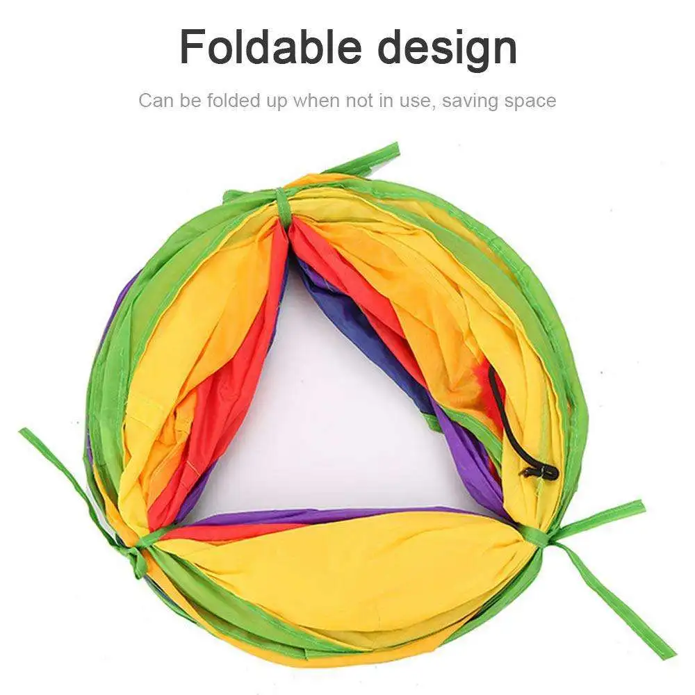 Забавный туннель для животных кошек складной с 2 отверстиями игрушка котят