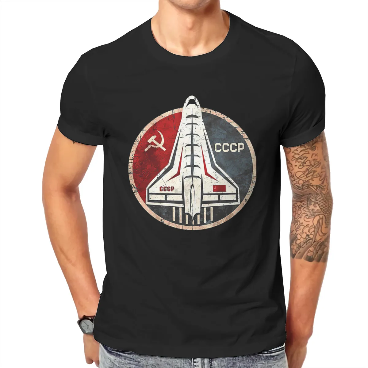 

CCCP Rocket T shirt Men T shirt summer T-shirt