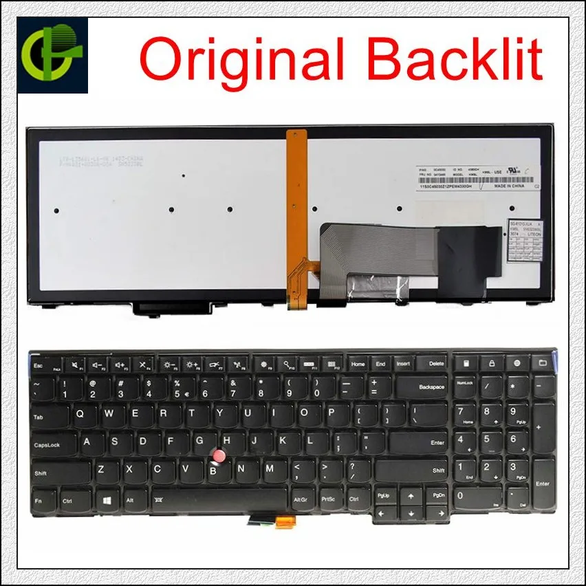 Новая английская клавиатура с подсветкой для Lenovo ThinkPad W540 W541 W550s T540 T540p T550 L540 Edge E531