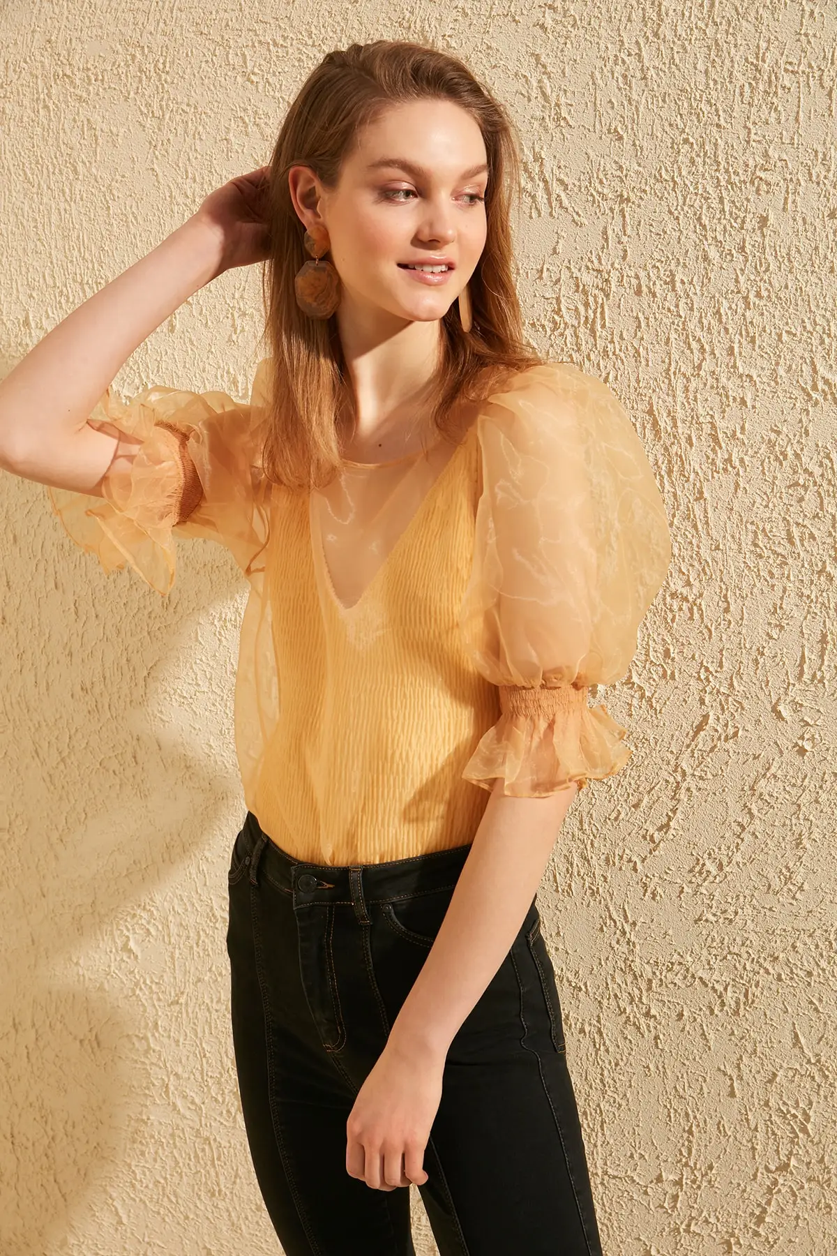 Блузка из органзы Trendyol TWOSS20BZ0069|Блузки| |