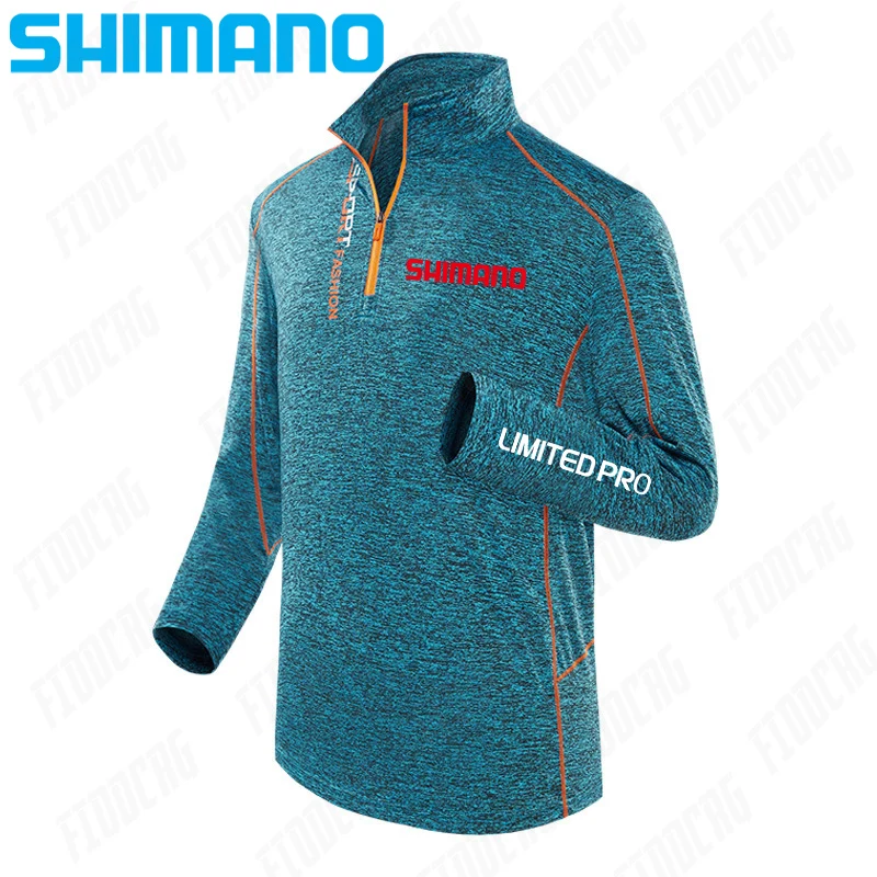 Мужская водонепроницаемая рыболовная рубашка Shimano с длинным рукавом