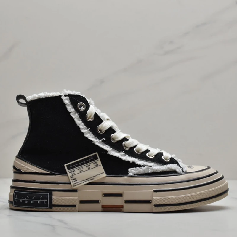

plimsolls canvas sneakers rope soled shoes skateboard Overfire thick bottom cork high top Star Bag Lindy Soft