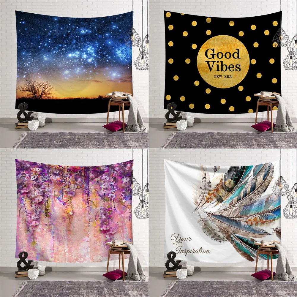 

Kawaii Room decor Aesthetic Tapestry Bedroom Art Wall Hanging Home Decor Indian Mandala Tapestry Tarot Card Tapestries