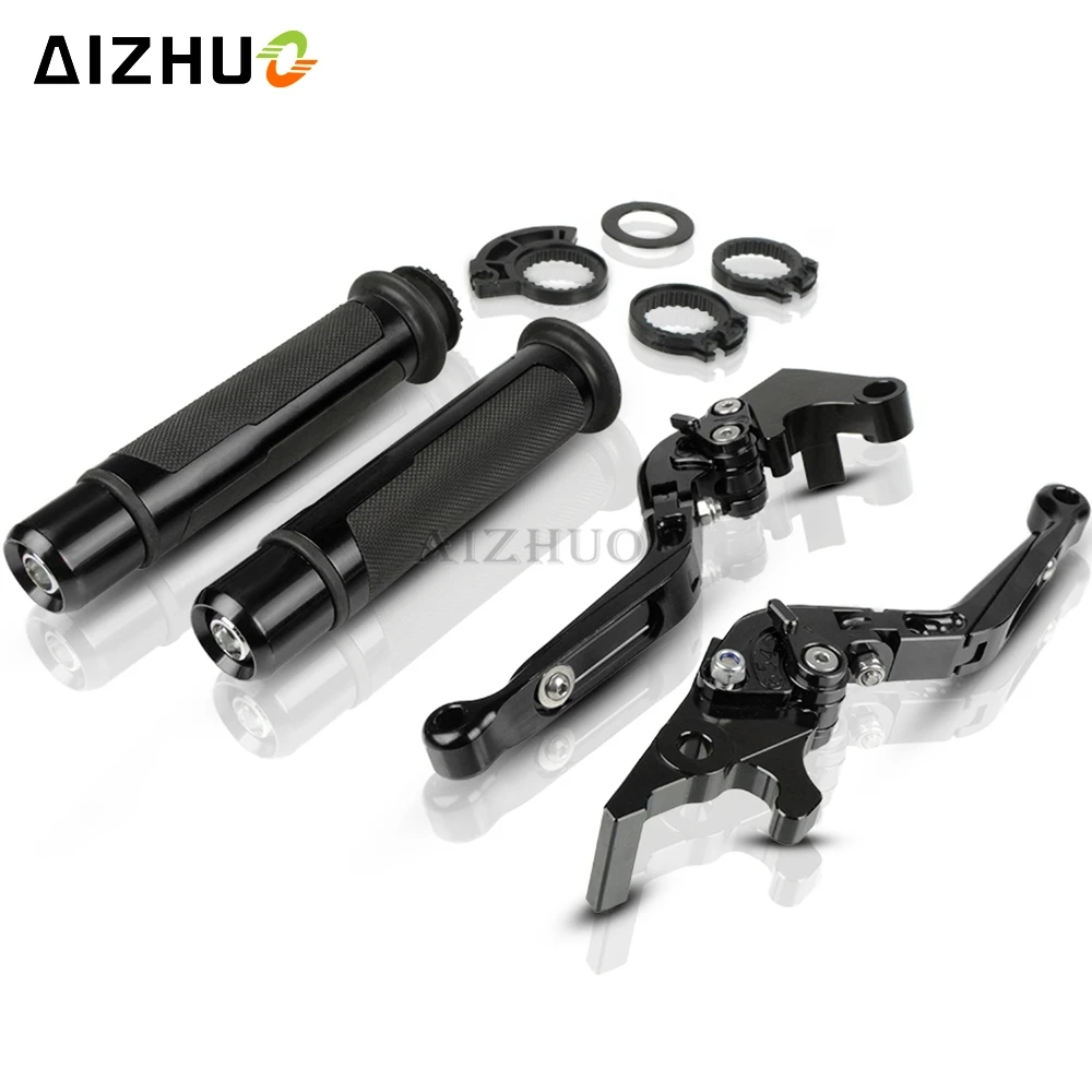 

Motorcycle Brake Clutch Levers+Handle Grips For SUZUKI GSX-S1000 GSX S1000 GSXS 1000 GSX-S1000F GSXS1000 ABS 2015-2019 2017 16