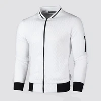 spring and autumn hot style mens jackets zipper jackets round neck slim home casual tops mens jackets