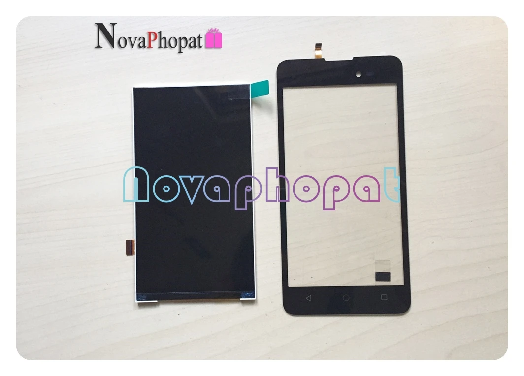 Черный/золотистый/белый экран Novaphopat для Wiko Sunny 2 plus сенсорный дигитайзер сенсор