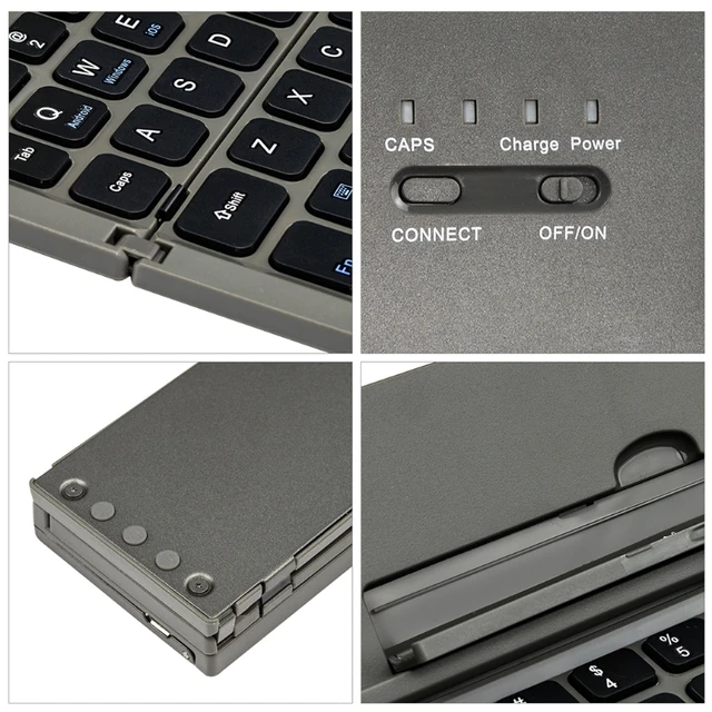 Mini-clavier pliable Portable sans fil, compatible Bluetooth, pour
