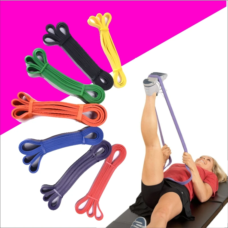 

Workout Pilated Exercise Gym Elastic Resistance Bands Fitness Pull Up 208cm Strong Fitness Rubber Bands Resistance Band for Legs