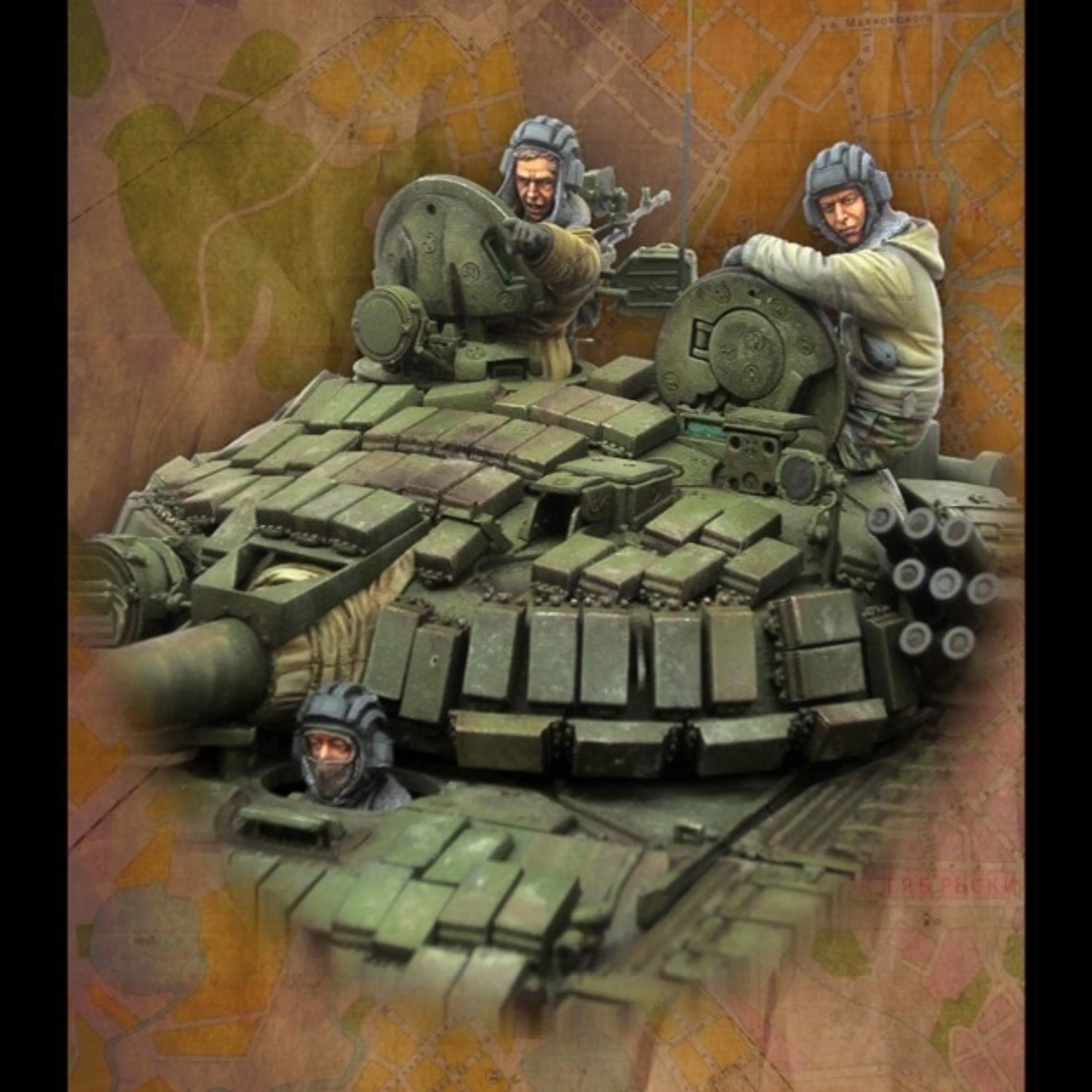 

1/35 фигурка модели из смолы GK, военная тема (без танка), несобранный и Неокрашенный комплект