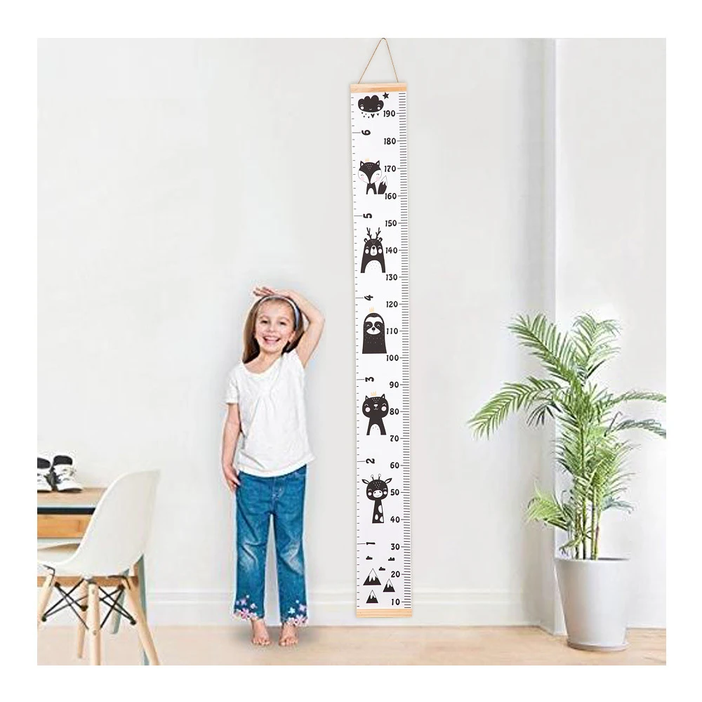 

1PCS Kids Growth Chart Height Chart for Child Height Measurement Wall Hanging Rulers Room Decoration for Girls Boys Toddlers