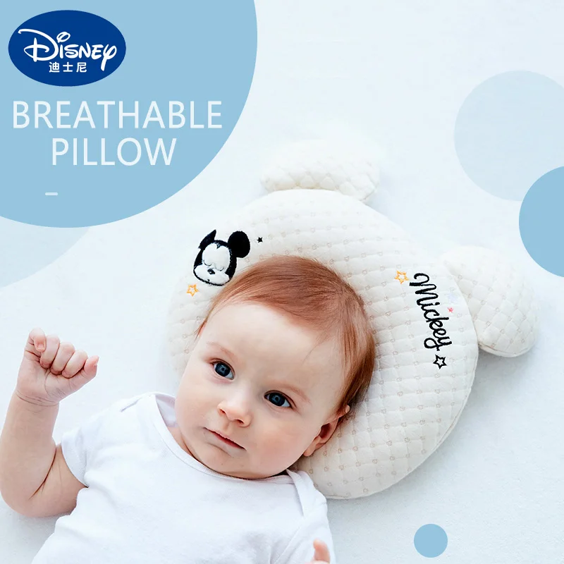 

Disney Baby Shaping Pillow Cartoon Mickey Minne Infant Newborn Head Correction Removable Comfortable Cotton Goods For Children