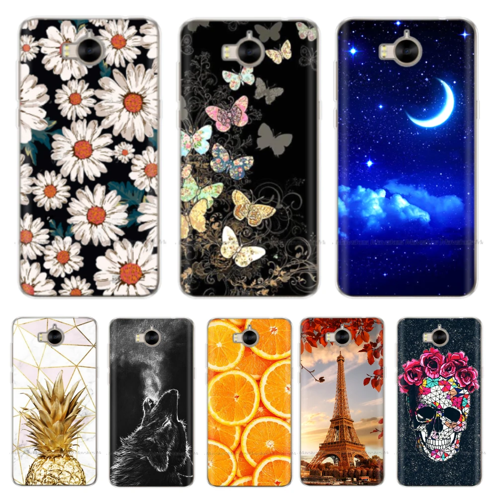 

For Huawei Y6 2017 Case Silicon Soft Back Cover Phone Case Y5 2017 TPU Fundas for Huawei Y5 Y6 2017 Mya-l22 Mya-u29 Cover Bumper