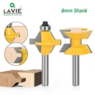 Набор фрез для деревообработки с хвостовиком 8 мм, 2 шт., 120 градусов