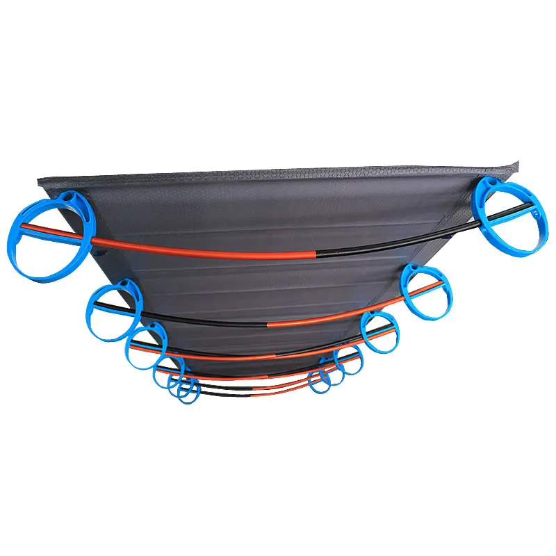 

Portable Foldable Camping Cot Single Person Outdoor Folding Bed 80kg Bearing Weight Compact for Outdoor Picnic Camping