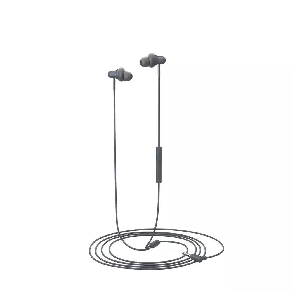 Youpin 1 более стильные двухдинамические наушники вкладыши с микрофоном линейный