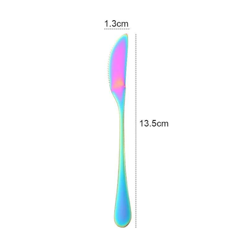 Multicolor-C Нержавеющая сталь торт шпатель пицца Сырная лопатка красочный нож и вилка масло лопатки для теста Инструменты для выпечки - Цвет: Multicolor-C