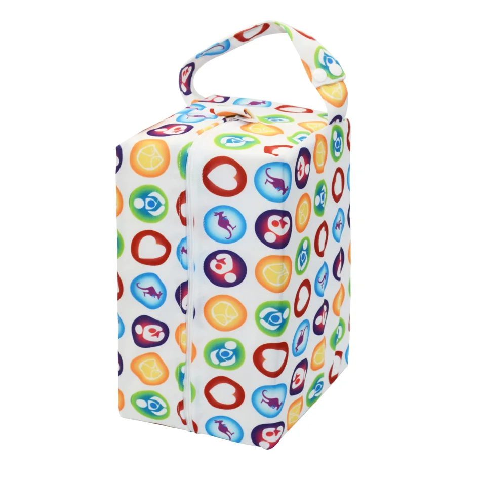 WizInfant Baby Cloth Bags Waterproof Nappy Washable and Reusable Wetbags Fits 6 Onesize All In One Diapers | Мать и ребенок