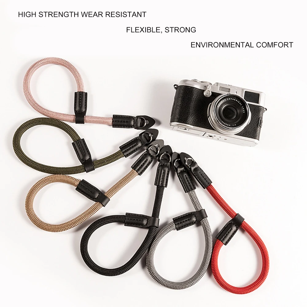 digital camera wrist strap Camera Accessories Handmade Nylon Digital Camera Wrist Hand Strap Grip Paracord Braided Wristband