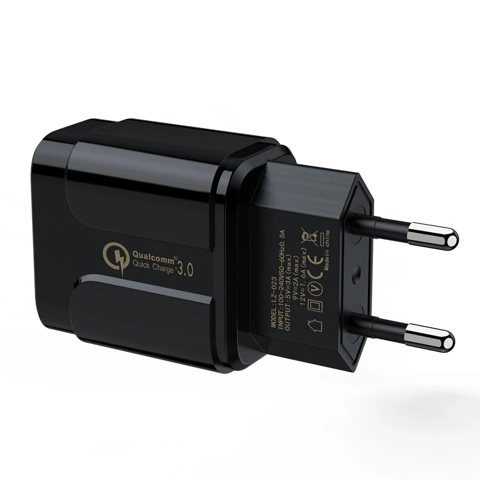 Venroii Универсальный 18 Вт USB Quick Charge 3,0 для iPhone X 8 EU US Plug мобильный телефон быстрое зарядное устройство для Xiaomi huawei Honor