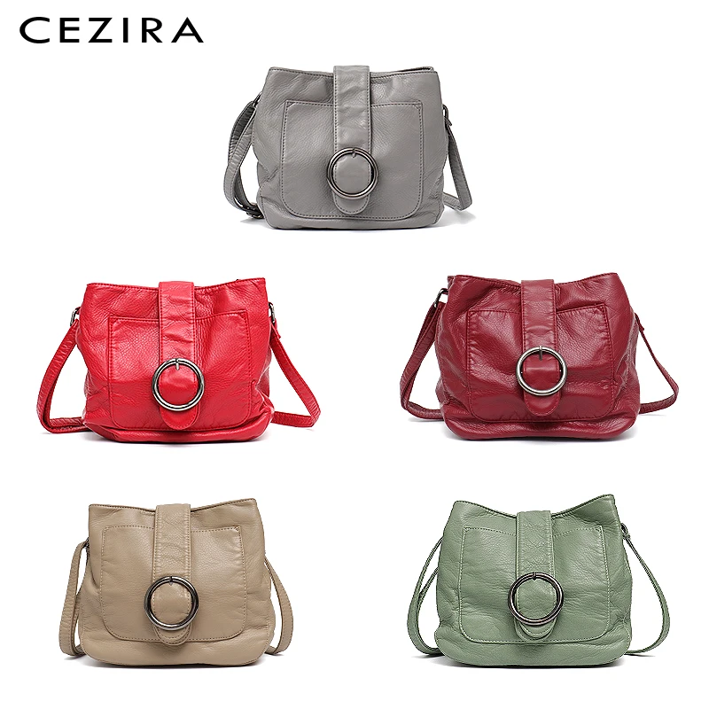 CEZIRA, яркие цвета, женские сумки с клапаном, из искусственной кожи, сумка через плечо, роскошный бренд, сумки-мессенджеры, кожаная сумка на плечо