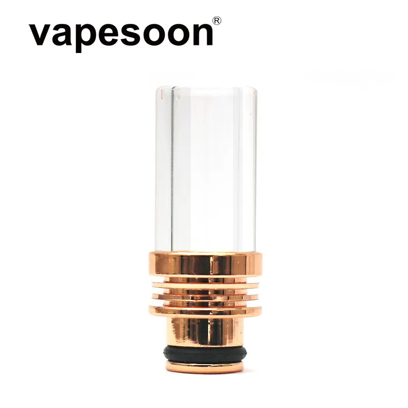 

510 Long Glass &Metal Drip Tip For Cascade Baby SE/SKRR-S Mini/Crown 4 ETC E-cigarette 510 Thread Atomizer