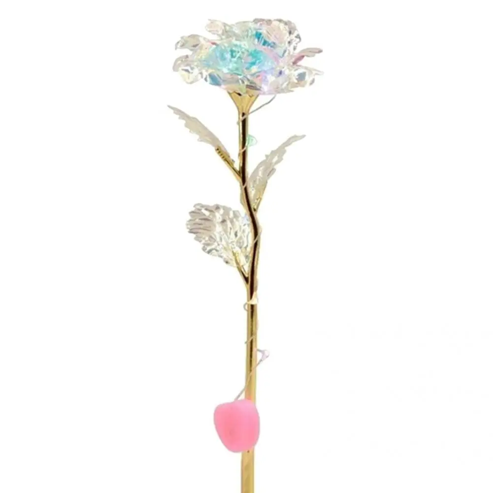 

Imitation Rose Flower Beautiful Exquisite Decorative Flaring Artificial Rose for Party LED Flower Artificial Rose