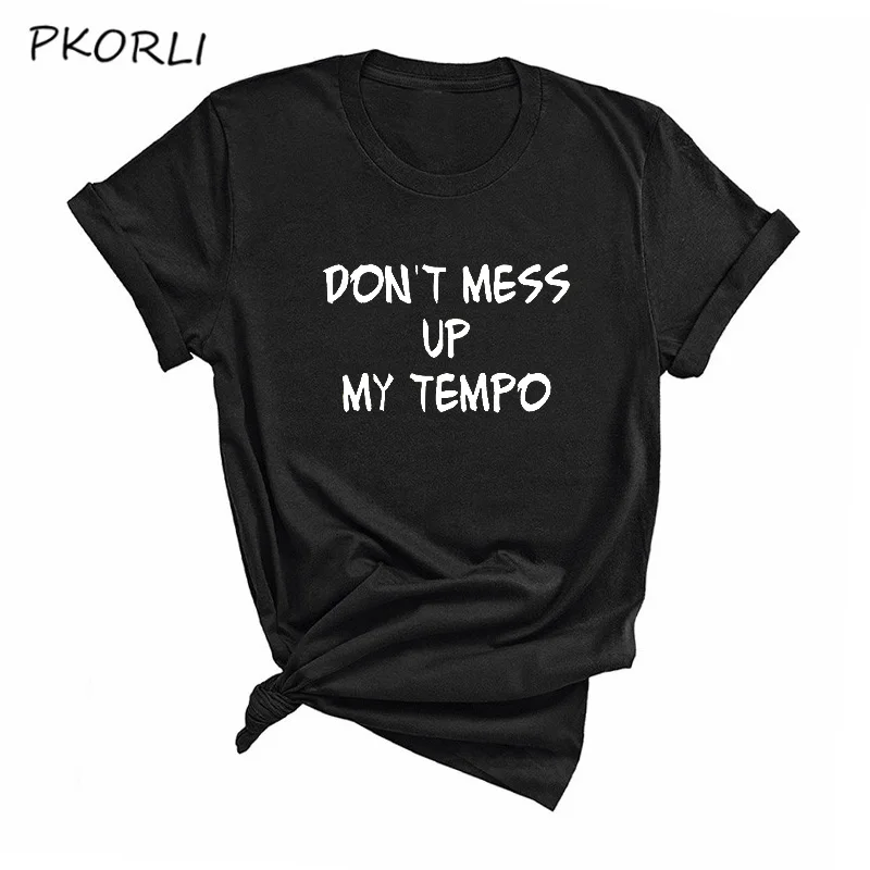 Женская и мужская футболка с принтом EXO Tempo Повседневная Don't Mess Up My модная