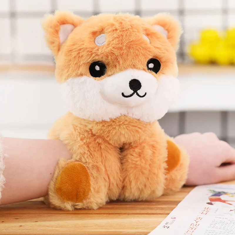 Shiba Inu Мультфильм животных браслет Единорог панда кукла высокое качество плюшевая игрушечная обезьяна Шиба ину коричневый плюшевый медведь свинья специальный подарок для детей - Цвет: Shiba Inu