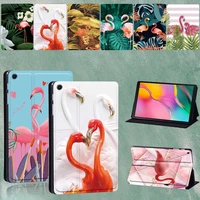 for samsung galaxy tab a sm t290 t295 2019 8 0 inch flamingo series pattern anti fall tablet case cover free stylus