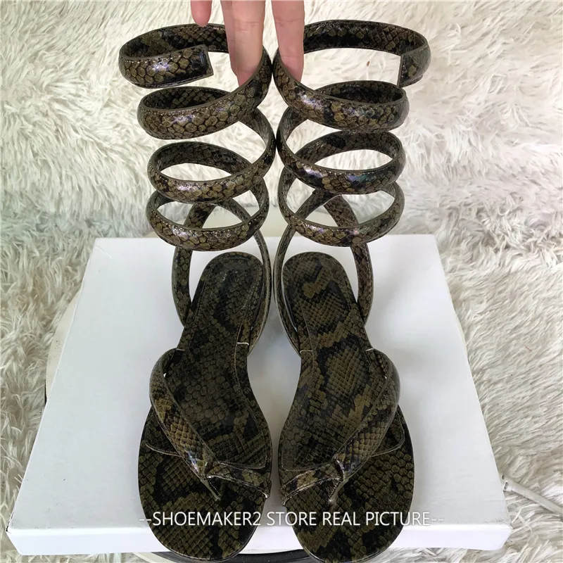 Женские босоножки из натуральной кожи на плоской подошве | Обувь