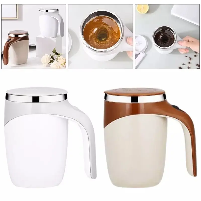 

400ml Automatic Self Stirring Mug Coffee Milk Mixing Mug Stainless Steel Thermal Cup Electric Lazy Double Insulated Smart Cup