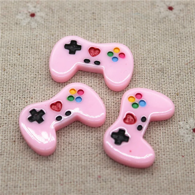 10 шт. кавайный полимерный игровой контроллер миниатюрное искусство с плоским