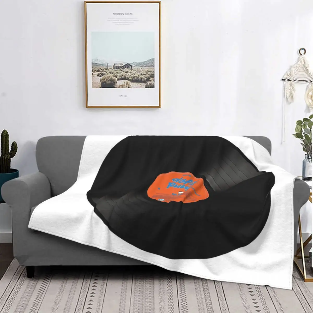 

DAFT DA FUNK-Manta de vinilo a quadros для детей, colcha para cama, toalla de playa a cuadros, funda для детей
