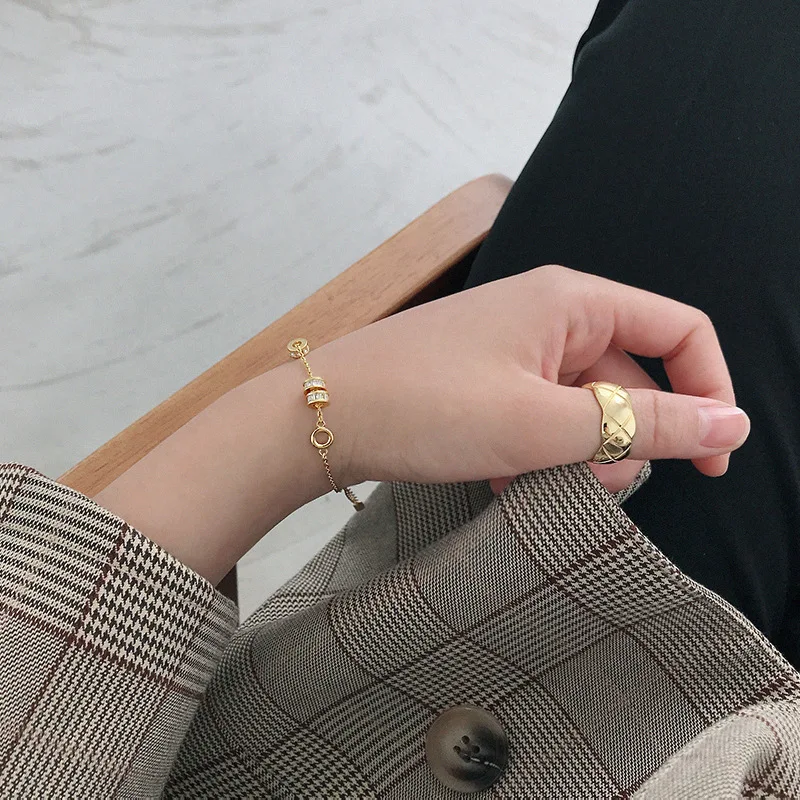 Браслет женский из серебра 925 пробы с фианитами