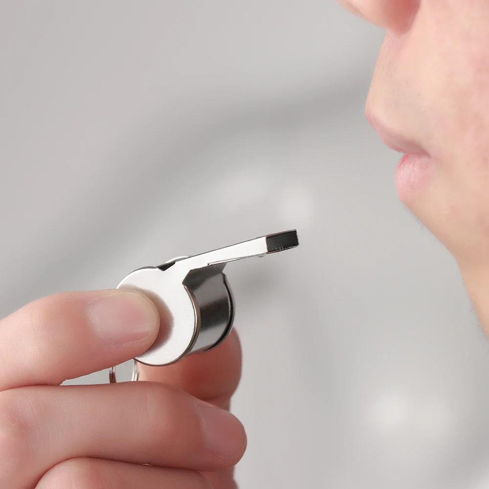 1/2/5 шт рефери Нержавеющая сталь металлический свисток с веревкой командных