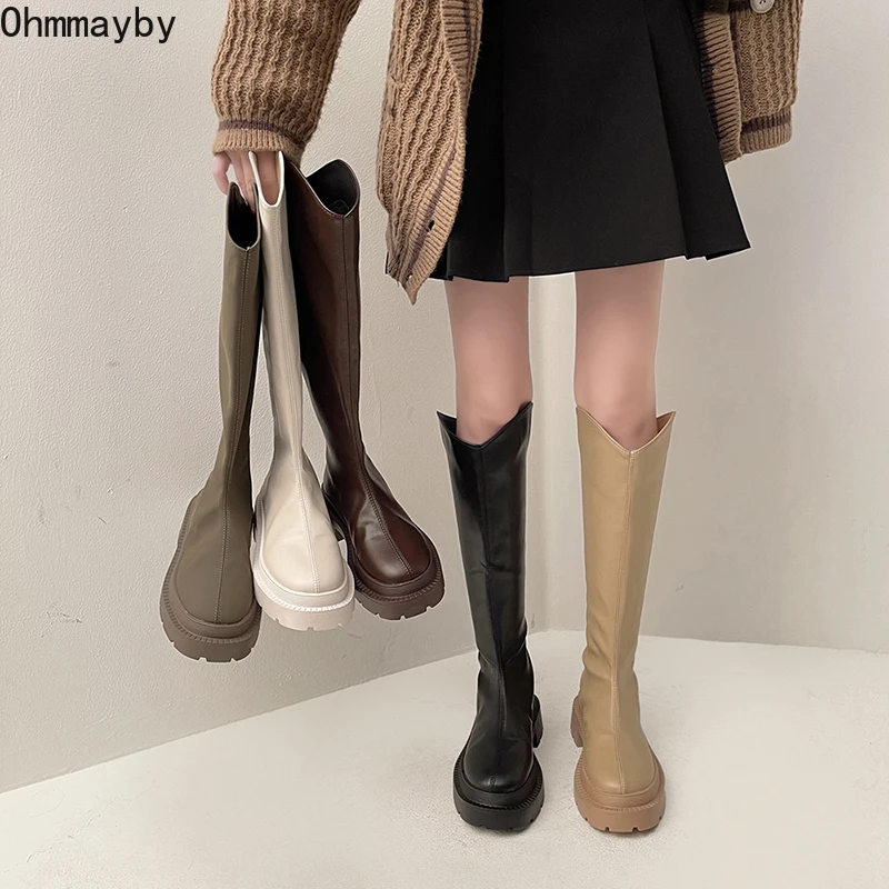 

Зимние кожаные сапоги, женские дизайнерские сапоги до колена, модные белые сапоги до бедра, модные длинные сапоги на молнии для женщин