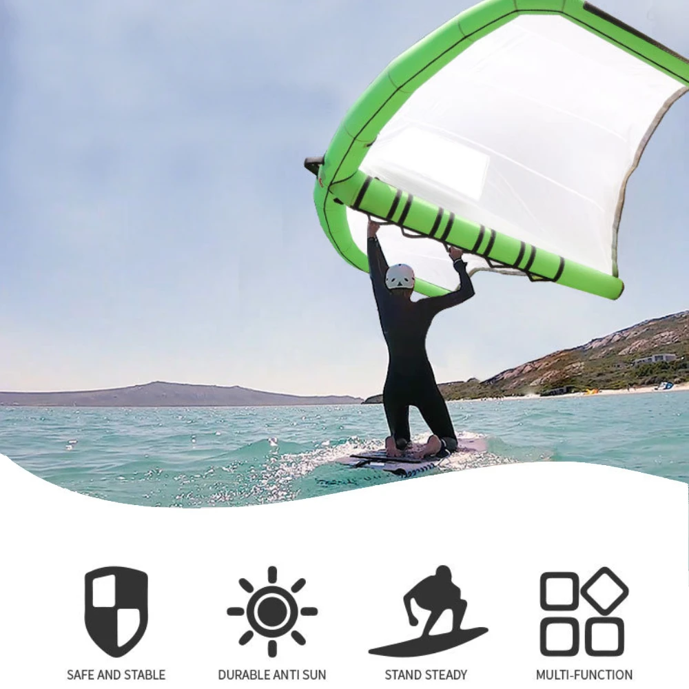 

Inflatable Surfing Kite Flying Wing Handheld Wing Kite Surfboard Kite for Outdoor Water Sports Kitesurfing Kiteboarding