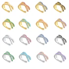 Клипсы для ушей женские в стиле панк, серебро 925 пробы