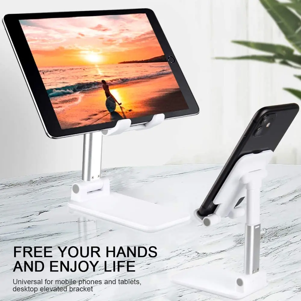 universal desktop mobile phone holder stand for iphone ipad adjustable tablet foldable table desk cell phone stand holder free global shipping