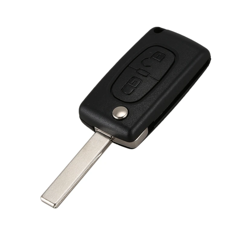 Оболочки складной дистанционный ключ для PEUGEOT 206 107 207 307 407/для Citroen C2 C3 C4 C5 C6 чехол 2 кнопки дистанционного ключа