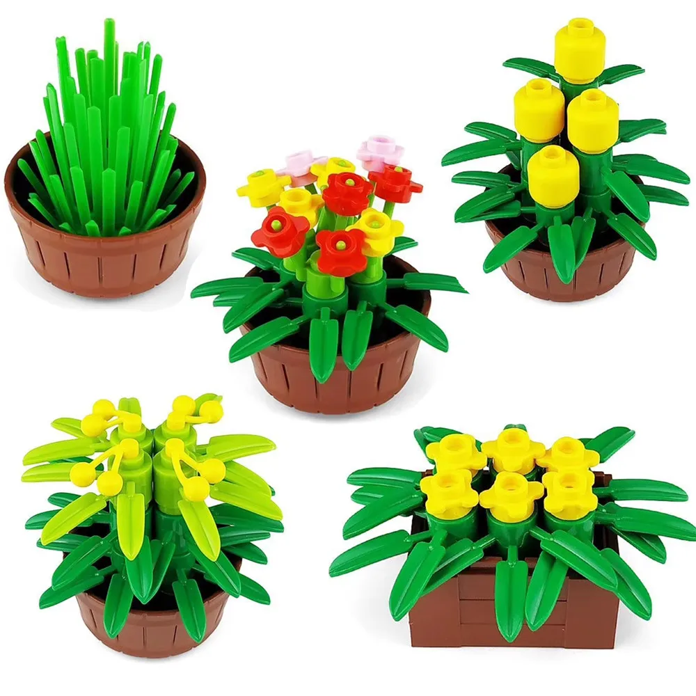 5 шт. детали для строительства строительных блоков|Блочные конструкторы| |