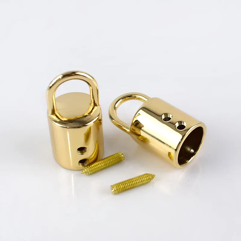 lightgold 10/20 штук 11 мм сумка с металлической пряжкой, Сумки из натуральной кожи ремень с бахромой, с кисточками Кепки застежка Вешалки шнуры замок фиксаторы уход за кожей лица маска DIY аппаратных аксессуаров KY037 - Цвет: lightgold