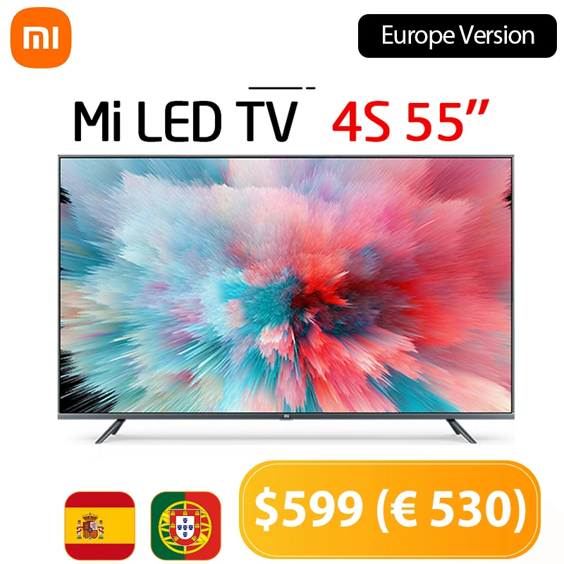 

Xiaomi Smart TV 4K телефон, экран 5055 дюймов, LED, HDR, Android