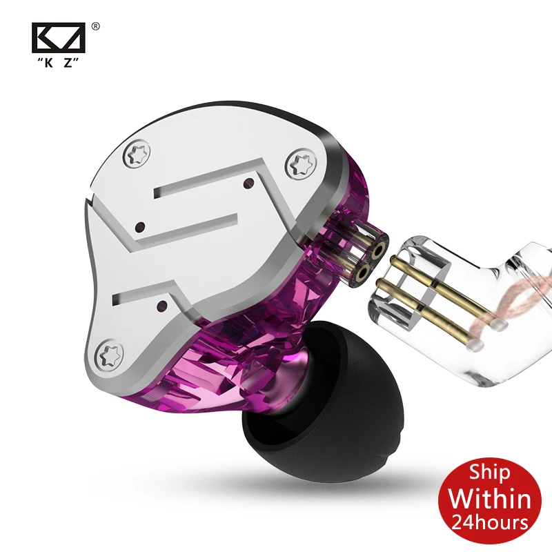 Наушники вкладыши KZ ZSN 1DD + 1BA съемные шумоизоляция|Наушники и гарнитуры| |