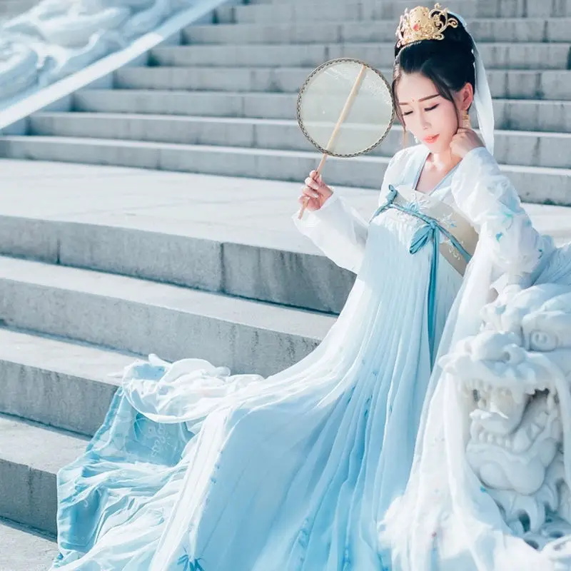 

Hanfu Women Pink Chinese Traditional Dress Dance Fairy Costume Plus Size Cosplay Female Princess Clothing Carnival