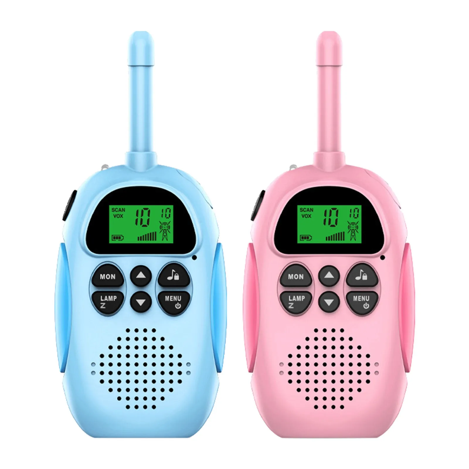 

Walkie Talkie Parent-Child Interactive Hand-held Toy Walkie-talkie 3KM Range Outdoor Sports Cycling Remote Communication 2PCS